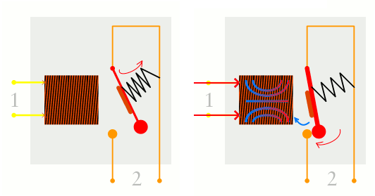 常開和常閉繼電器如何使用一個電路打開第二個電路,繼電器的工作電路圖?